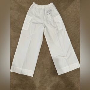 STATESIDE structured poplin pull on cargo pants